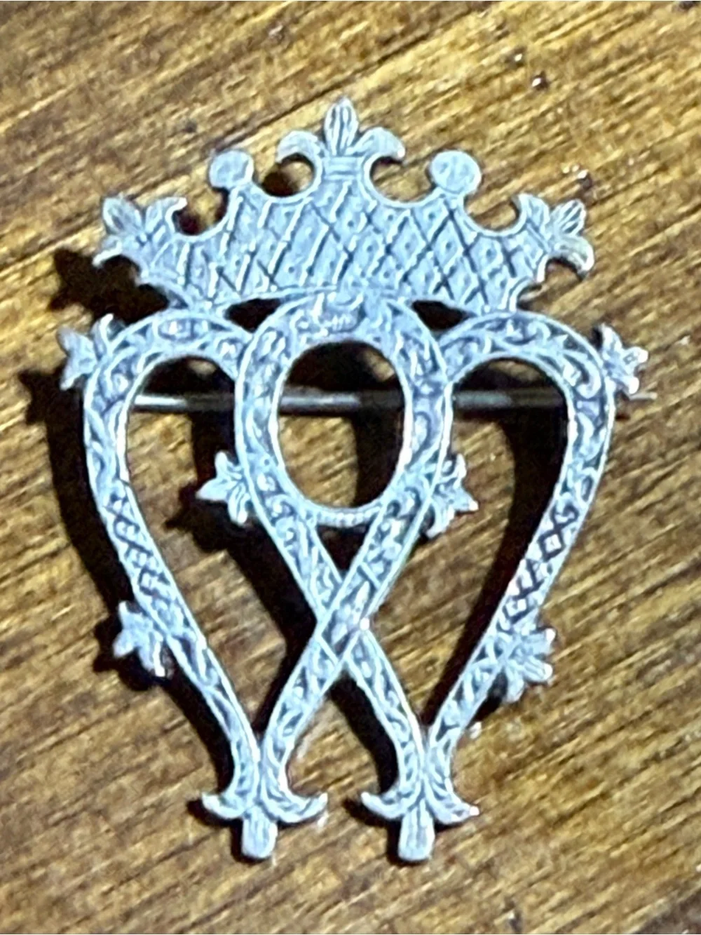 Vintage Scottish Sterling Silver Luckenbooth Bride Pin/Brooch